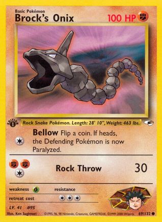 Brock's Onix (69) 069 - Unlimited Gym Heroes - Common