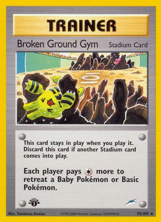 Broken Ground Gym - Unlimited Neo Destiny - Rare