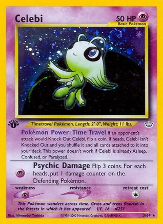 Celebi (3) - Unlimited Holofoil Neo Revelation - Holo Rare