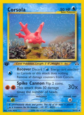 Corsola 037 - Unlimited Neo Discovery - Uncommon