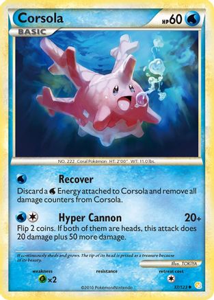 Corsola HeartGold SoulSilver - Uncommon