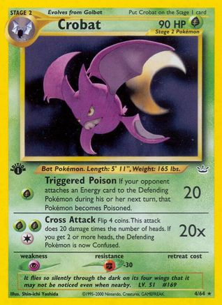 Crobat - Unlimited Holofoil Neo Revelation - Holo Rare