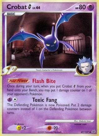 Crobat G - Reverse Holofoil Platinum - Uncommon