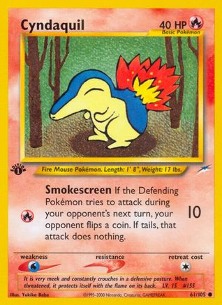 Cyndaquil 061 - Unlimited Neo Destiny - Common