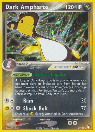 Dark Ampharos - Holofoil Team Rocket Returns - Holo Rare