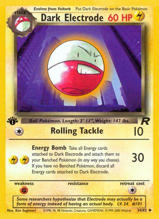 Dark Electrode 034 - Unlimited Team Rocket - Uncommon