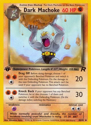 Dark Machoke 040 - Unlimited Team Rocket - Uncommon