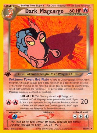 Dark Magcargo 018 - Unlimited Neo Destiny - Rare