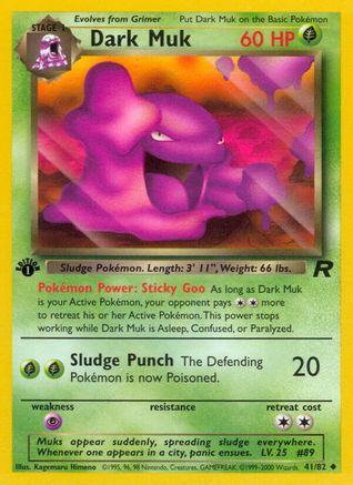 Dark Muk 041 - Unlimited Team Rocket - Uncommon