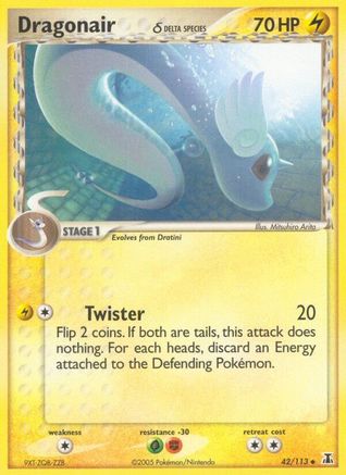 Dragonair - 42/113 (Delta Species)/113 - Reverse Holofoil Delta Species - Uncommon