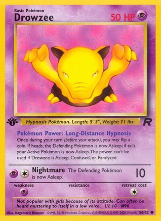 Drowzee 054 - Unlimited Team Rocket - Common