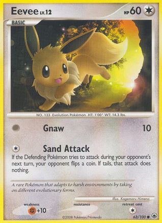 Eevee (63) 063 - Reverse Holofoil Majestic Dawn - Common