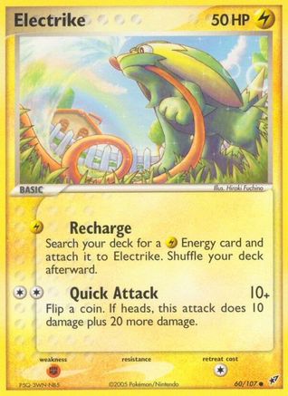Electrike 060/107 - Reverse Holofoil Deoxys - Common