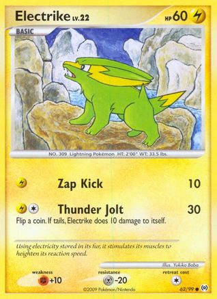Electrike (62) 062 - Reverse Holofoil Arceus - Common
