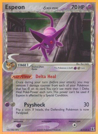 Espeon (Delta Species) - Reverse Holofoil Delta Species - Holo Rare
