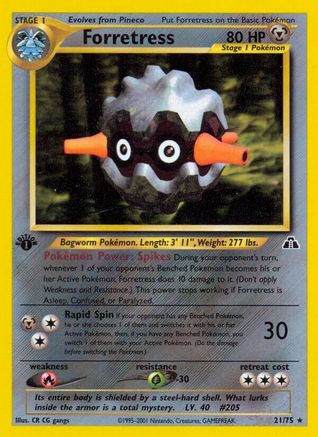 Forretress (21) 021/75 - Unlimited Neo Discovery - Rare