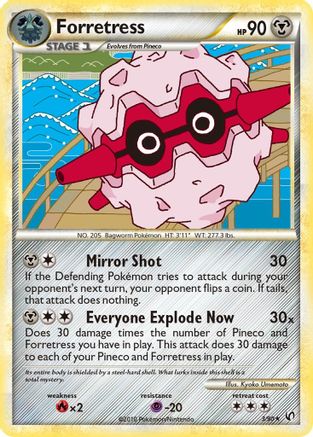 Forretress (3) 003 - Holofoil Undaunted - Holo Rare