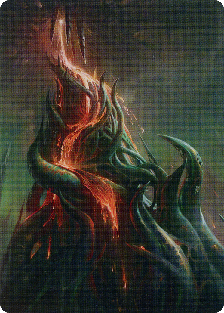 Copperline Gorge // Copperline Gorge (AONE-057) - Phyrexia: All Will Be One Art Series (Borderless) Foil