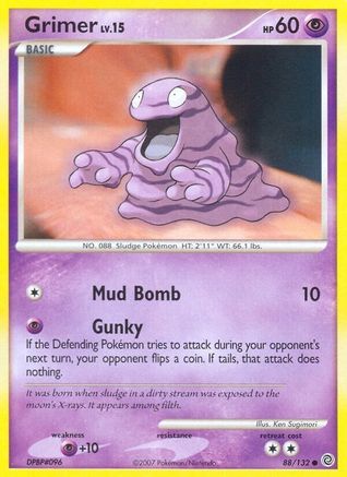 Grimer - Reverse Holofoil Secret Wonders - Common