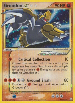 Groudon Star - Holofoil Delta Species - Ultra Rare