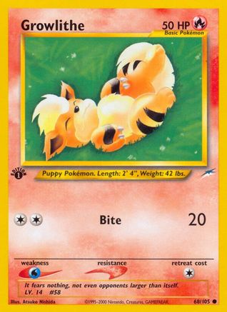 Growlithe 068 - Unlimited Neo Destiny - Common