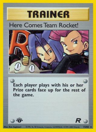 Here Comes Team Rocket! (15) 015 - 1st Edition Holofoil Team Rocket - Holo Rare