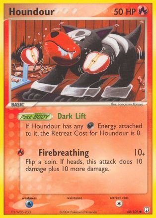 Houndour - 060/109/109 - Reverse Holofoil Team Rocket Returns - Common
