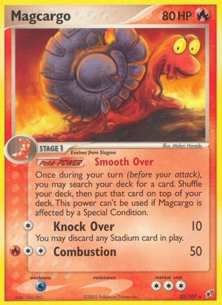 Magcargo - 020/107/107 - Reverse Holofoil Deoxys - Rare