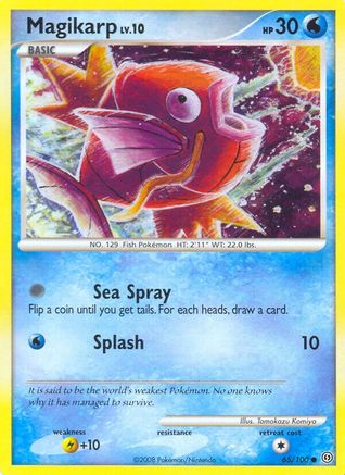Magikarp 065 - Reverse Holofoil Stormfront - Common