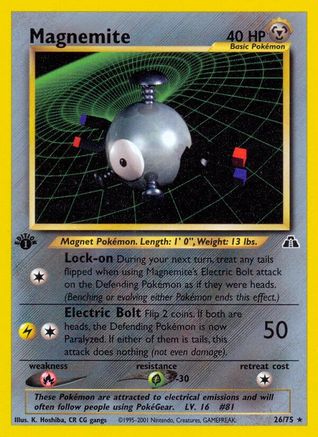 Magnemite (26) - Unlimited Neo Discovery - Rare