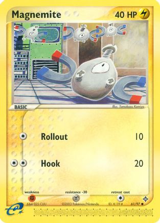 Magnemite 061/97 - Reverse Holofoil Dragon - Common