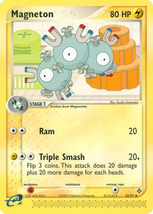 Magneton 035/97 - Reverse Holofoil Dragon - Uncommon