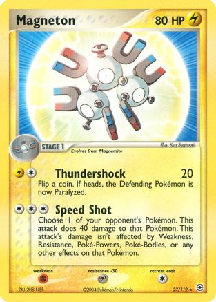 Magneton 027 - Reverse Holofoil FireRed & LeafGreen - Rare