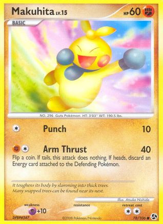 Makuhita - Reverse Holofoil Great Encounters - Common