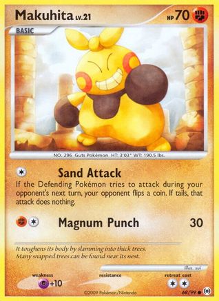 Makuhita 068 - Reverse Holofoil Arceus - Common