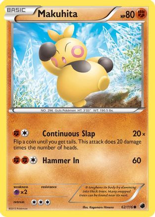 Makuhita - Reverse Holofoil Plasma Freeze - Common