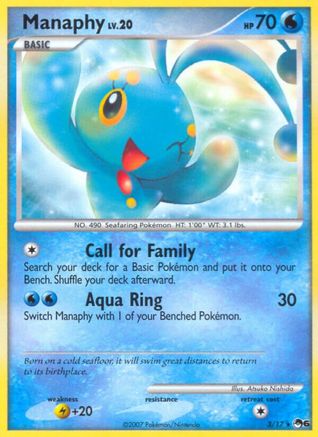 Manaphy 003 POP Series 6 - Rare