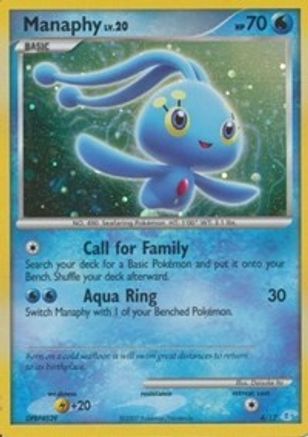 Manaphy 004 - Holofoil DP Trainer Kit Manaphy & Lucario - Common