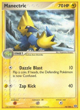 Manectric - 016/106/106 - Reverse Holofoil Emerald - Rare