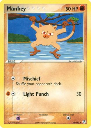 Mankey - Reverse Holofoil FireRed & LeafGreen - Uncommon