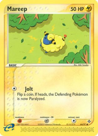 Mareep 064/97 - Reverse Holofoil Dragon - Common