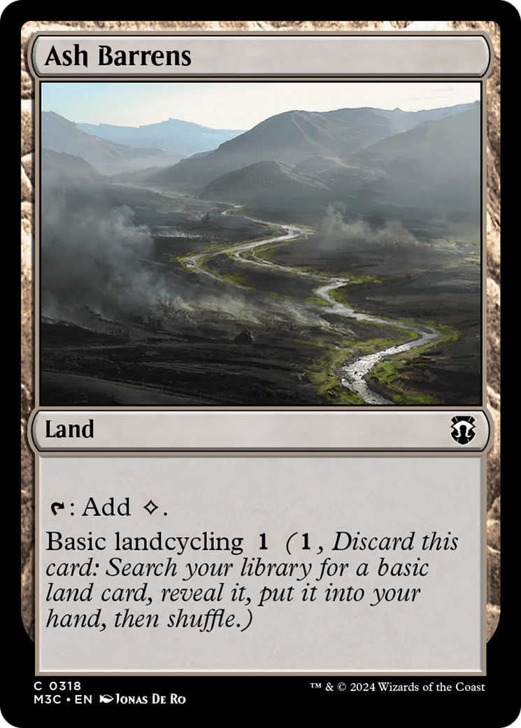 Ash Barrens (M3C-318) - Modern Horizons 3 Commander Foil