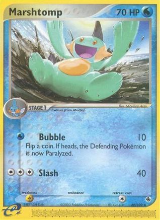 Marshtomp 040/109 - Reverse Holofoil Ruby and Sapphire - Uncommon