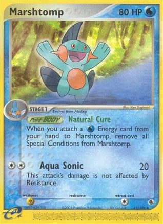 Marshtomp - 41/109/109 - Reverse Holofoil Ruby and Sapphire - Uncommon
