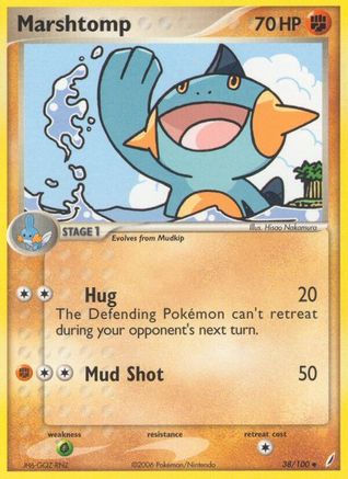 Marshtomp 038/100 - Reverse Holofoil Crystal Guardians - Uncommon
