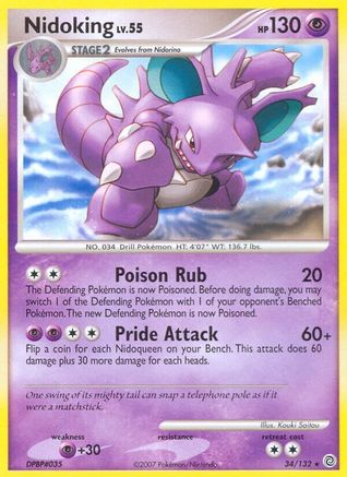 Nidoking Secret Wonders - Rare