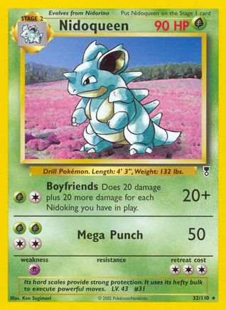 Nidoqueen - Reverse Holofoil Legendary Collection - Rare
