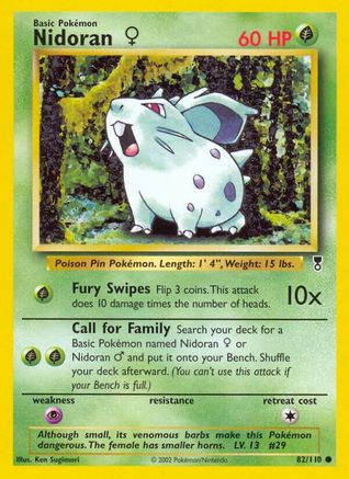 Nidoran F - Reverse Holofoil Legendary Collection - Common