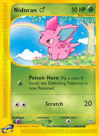 Nidoran M 096 Aquapolis - Common