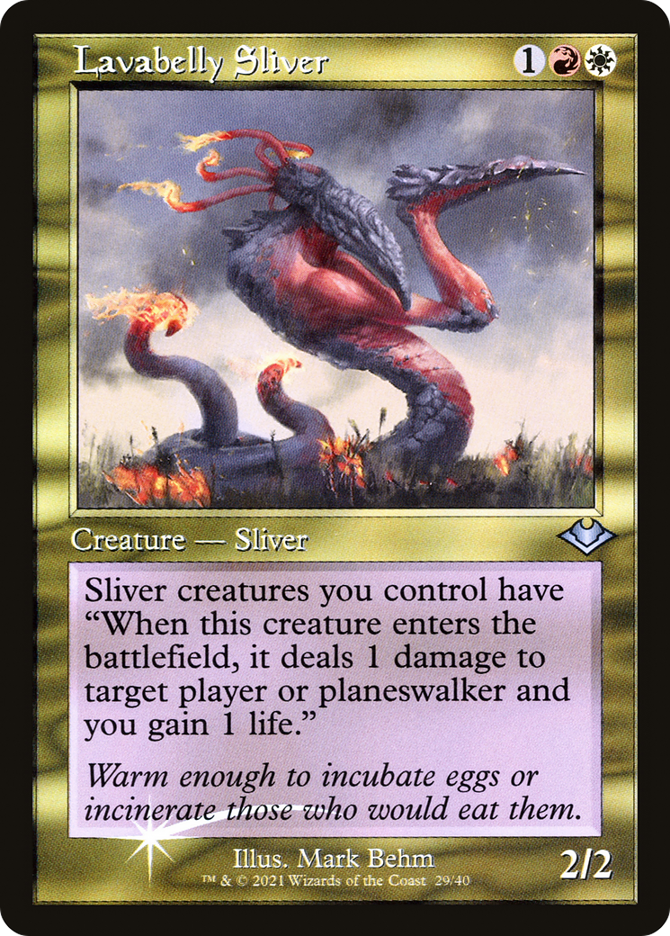 Lavabelly Sliver (MH1-029) - Modern Horizons 1 Timeshifts Etched Foil